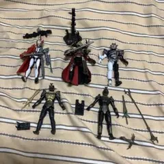 タグ付・希少】仮面ライダーアギト 怪人ソフビ 4体セット アンノウン