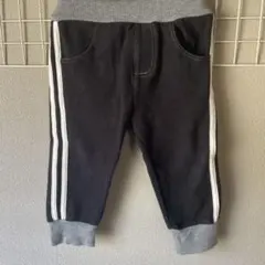 ブラック ストライプ ボトムス 80