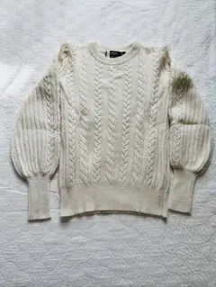 Ralph Lauren ケーブルニットセーター XXSカシミヤ混