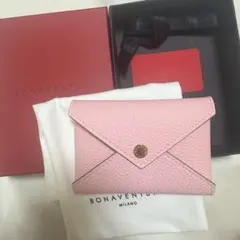 新品未使用】 ミニエンベロープチャーム シュリンクレザー サクラ