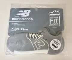 New Balance スニーカー柄パイルソックス XL グレーのサムネイル