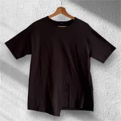 SHIPS グレーデザイン変形半袖Tシャツ フロントカッティングデザインのサムネイル