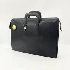 バーバリー ビジネスバッグ ブリーフケース 本革 シボ革 ノバチェック