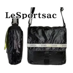 LeSportsac レスポートサック ショルダーバッグ 黒 光沢