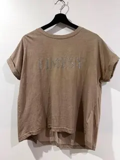 CLOCHE【USED】ロゴTシャツ　ブラウン系　Mサイズのサムネイル