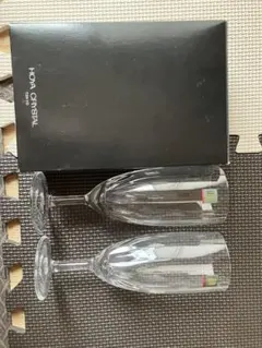 HOYA CRYSTAL シャンパングラス 2客セット - メルカリ
