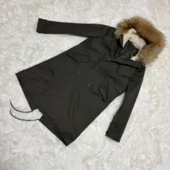 STUDIOUS 彈力緞面莫茲外套 內襯與毛皮可拆卸