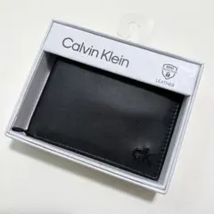 カルバンクライン 財布 ウォレット 二つ折り財布 メンズ ロゴ 黒 ブラック
