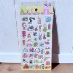 ボンボンドロップシール風　立体　3D シール　ねこ　かわいい　ぷくぷく