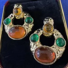 ヴィンテージ デザイン　アクセサリー　カラフル　ピアス　イヤリング　レトロ