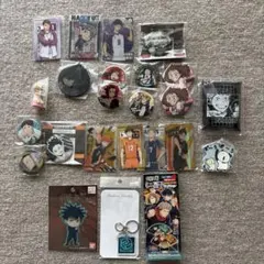 ヒロアカ、ハイキュー、呪術、缶バッジなどのグッズ