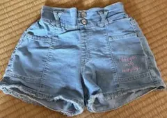 デニムショートパンツ 150cm ハートポケット