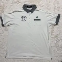 le coq sportif 半袖　Tシャツ　サイズLL ホワイト　チェック
