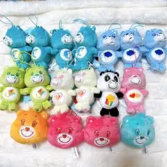 ケアベア ちびでか マスコット フェイスマスコット　ぬいぐるみ 17個 セット