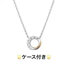 ‼️ケース付き‼️4°CシルバーEternal SILVER+K10石付ネックレス