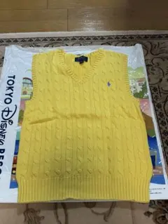 ポロ　ラルフローレン　定番　ベスト 150 M 10−12 イエロー　男女