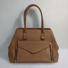 ミラノハウス トートバッグ 本革 レザー ブラウン - メルカリ
