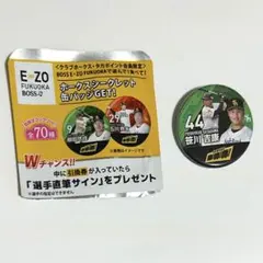 【福岡ソフトバンクホークス】E-ZO FUKUOKA 缶バッジ （笹川吉康）