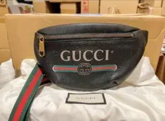 GUCCI グッチ プリント レザー スモールボディバッグ レザー×キャンバスのサムネイル