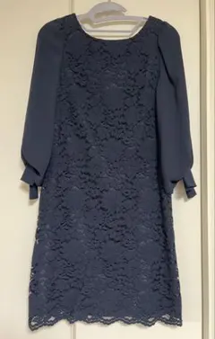 JUSGLITTY ネイビー レースワンピースのサムネイル