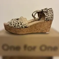TOMS Platform Wedges Snow Leopard 23cmのサムネイル