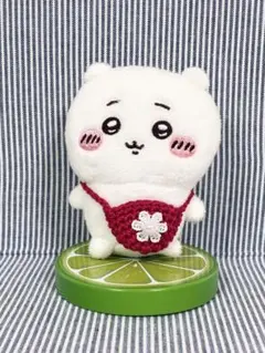お花付きポシェット（赤） ちいかわ おすわりぬいぐるみ