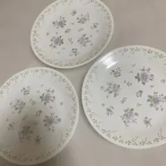 CORELLE コレール　すみれ　大皿プーレート３枚セット　花柄のサムネイル