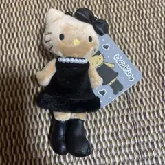 ハローキティ ぬいぐるみ 黒ドレス 約10cm