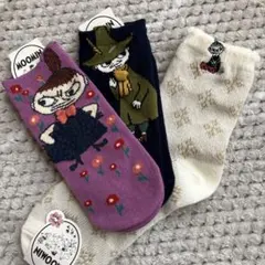 MOOMIN キャラクター靴下3足セット　新品、タグ付き