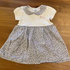 parentsdream 花柄襟 半袖ワンピース 90のサムネイル