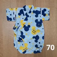 【美品】Disney ミッキーマウス 甚平 70サイズ