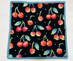 フェイラー FEILER チェリードット　ハンカチ【B品】黒
