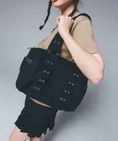 アカ様専用　X-girl EYELET BELT HANDBAG