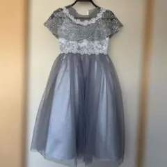 グレー ドレス　結婚式　発表会