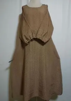 着物リメイク／シンプルワンピース★サイズLL～3L