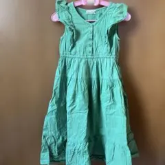 ブランシェス　グリーンワンピース　110