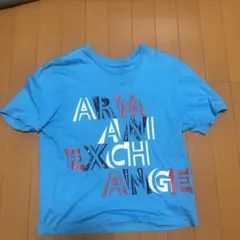 Armani Exchange ロゴプリント Tシャツ ブルーのサムネイル