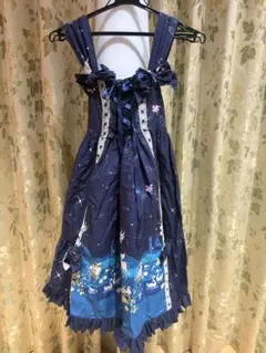 Metamorphose エレガンスジャガードバッスル JSK スモーキーブルー