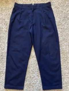 ユニクロ +J ジルサンダー ウールブレンドタックパンツ ブラック 紺