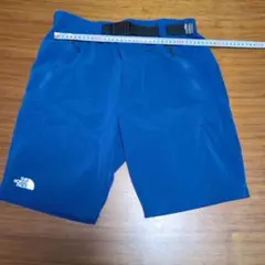 THE NORTH FACE 半ズボン 青色 ウエストベルト付き サイズM