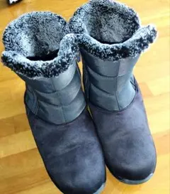 PANSY スエード ムートンブーツ ファー付き