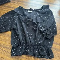 earth music&ecology ドット柄ブラウス Fサイズ