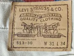 中古品　リーバイス　 513-30 W31 L34 日本製