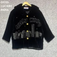 OFFEL LUCIERE PARIS ハリウッド刺繍ノーカラージャケットのサムネイル