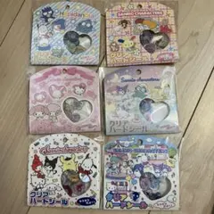 サンリオ　クリアハードシール　おはじきシール　6袋
