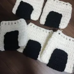 ハンドメイド かぎ針編み おにぎり 巾着袋 5点セット
