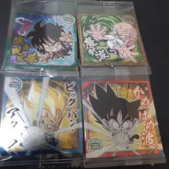 ドラゴンボール　ウエハースシール4枚セット