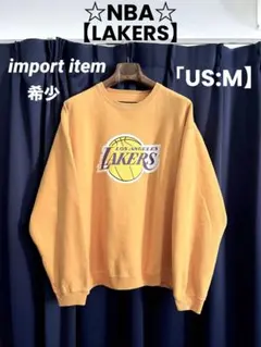 希少☆NBA【LAKERS】レイカーズ裏起毛スウェットクルースウェットトレーナーのサムネイル