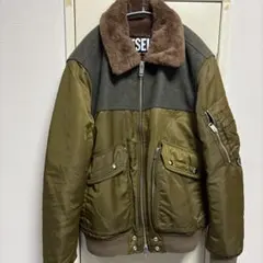 DIESEL オリーブグリーン MA-1ジャケット　値下げ交渉ok!