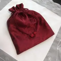 巾着袋(正絹·赤)
